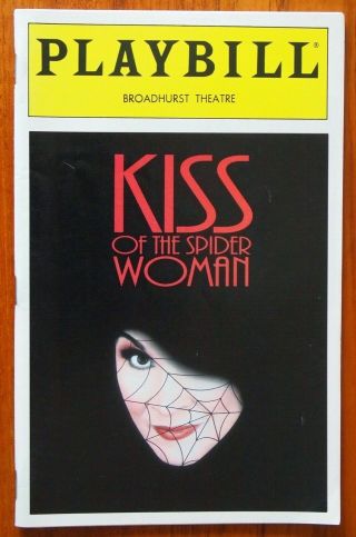 Kiss Of The Spider Woman - Playbill - Broadhurst Theatre - York 1993