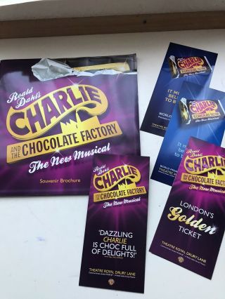 Charlie And The Chocolate Factory West End Large Programme / Brochure