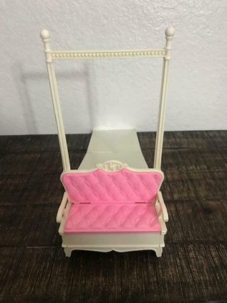 1998 Vintage Barbie Doll Fold Up House Case Bathroom Bed Bench Replacement 10”