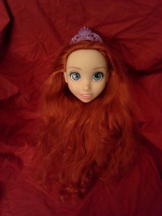 Disney Princess Playdate Ariel Doll 32 " Tall Little Mermaid My Size Doll Head