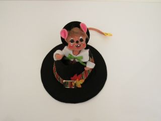 Annalee Mouse In Pilgrim Hat