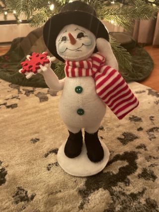 Holiday 2014 Snowman Annalee Doll - 11 Inches