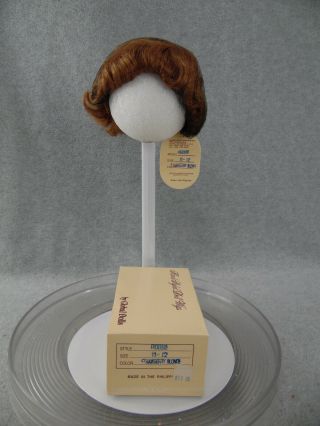 Global Doll Wig Size 11 - 12 Robbie Strawberry Blonde W Tag Box & Hairnet